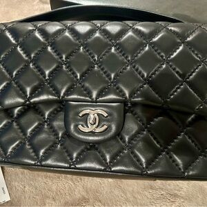 Chanel Black jumbo easy flap Bag